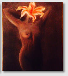 "Donna Fiore Giglio" olio su tela 60x70 (coll. priv)